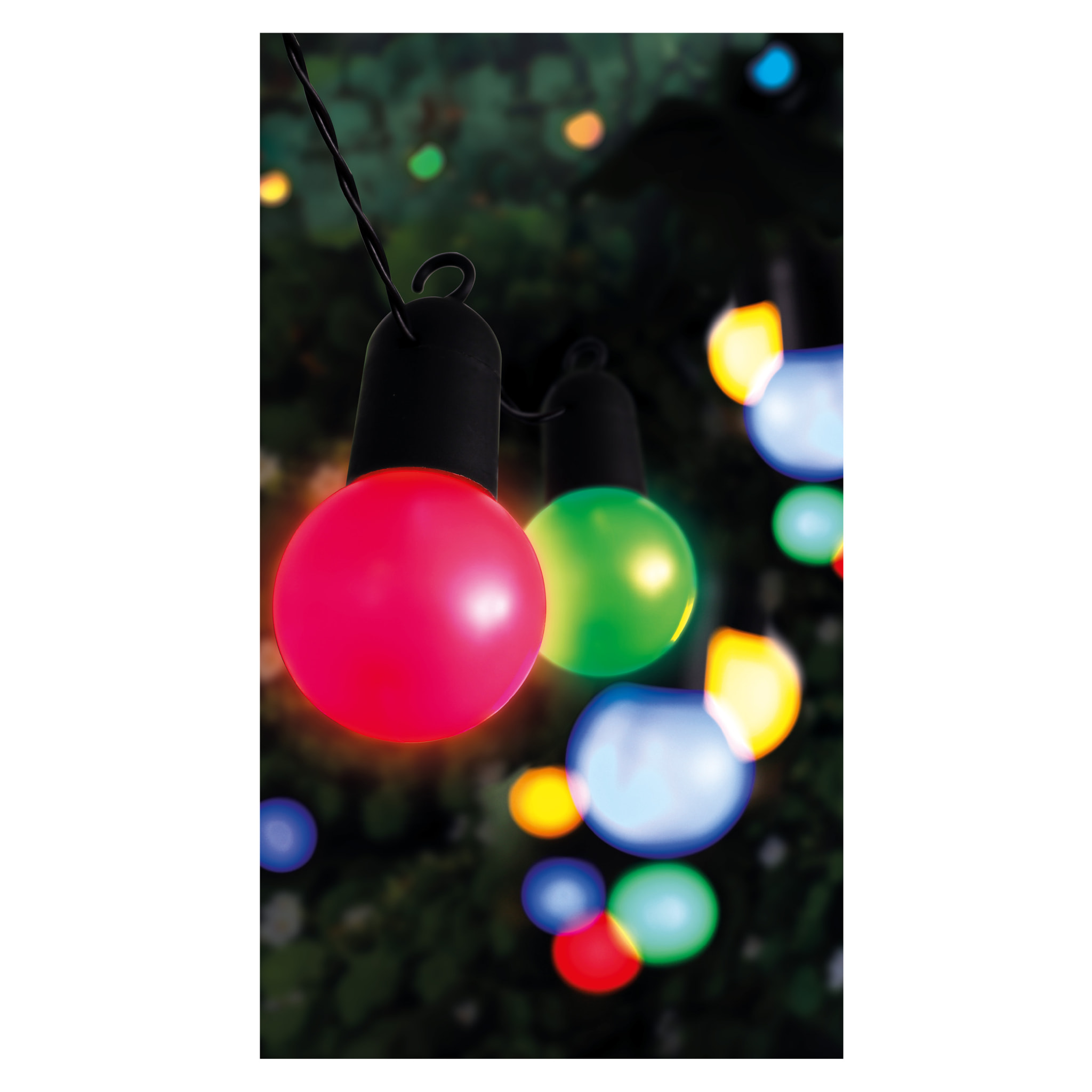 Guirlande Solaire Ampoules 4 Couleurs 20 Leds