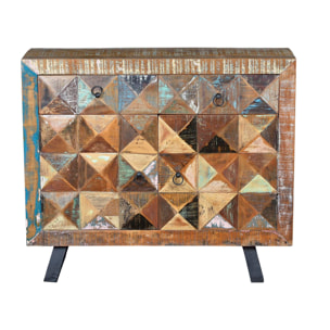 Consola - Madera reciclada - 100x32x87cm