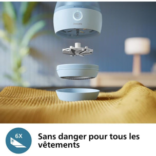 Rasoir Anti-bouloches PHILIPS GCA2100/20 rase bouloche 6 lames, USB C, Bleu