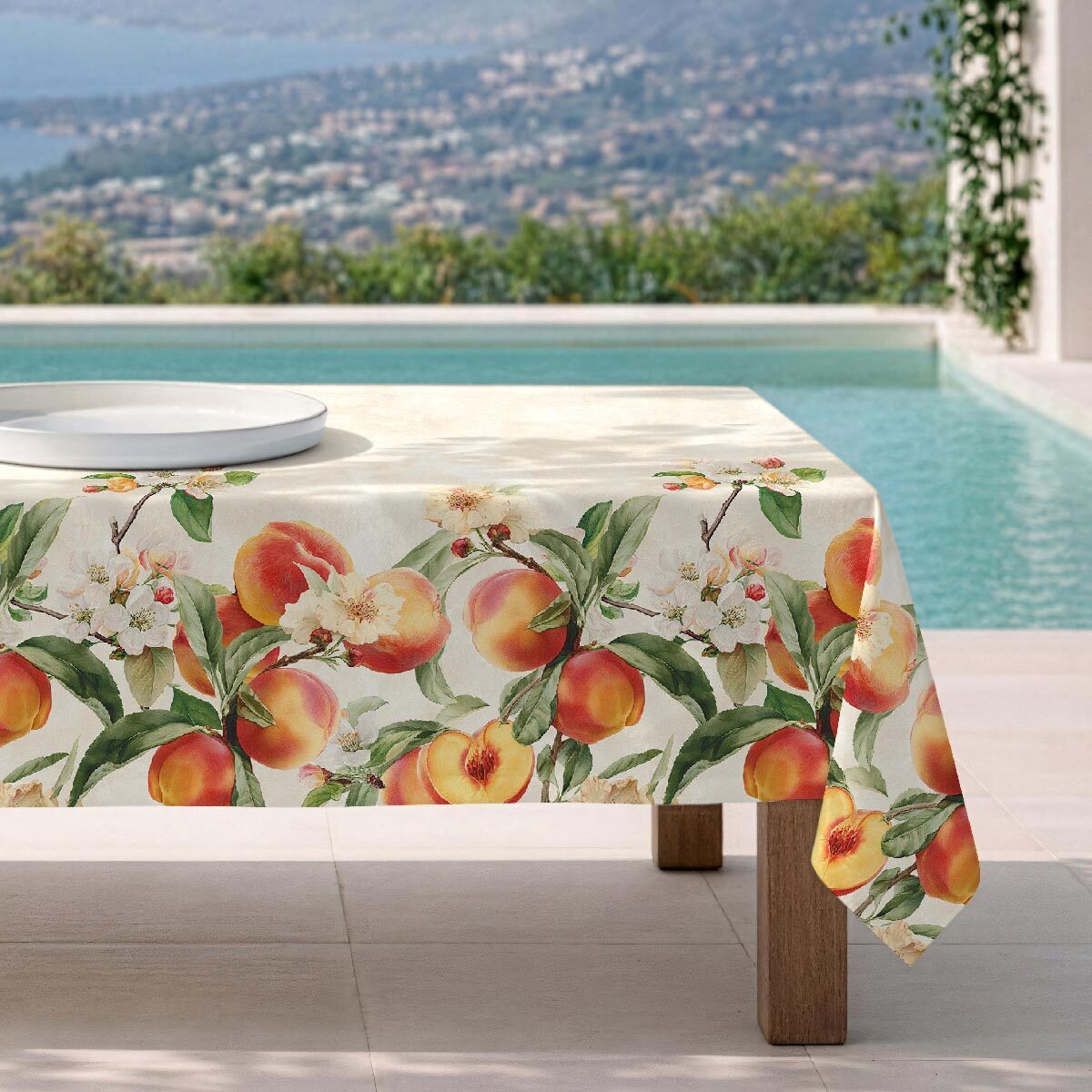 Mantel antimanchas Peach - 100% algodón -