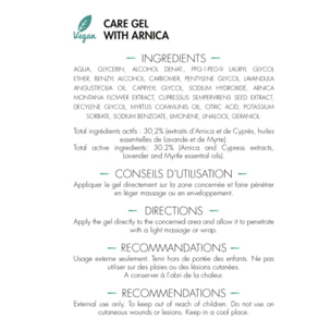 MEDICAFARM - Gel de soin Trauma-K à l'arnica - Facilite la résorption des œdèmes - Apaise les tensions musculaires - Améliore le confort circulatoire - Flacon Airless de 250 ml