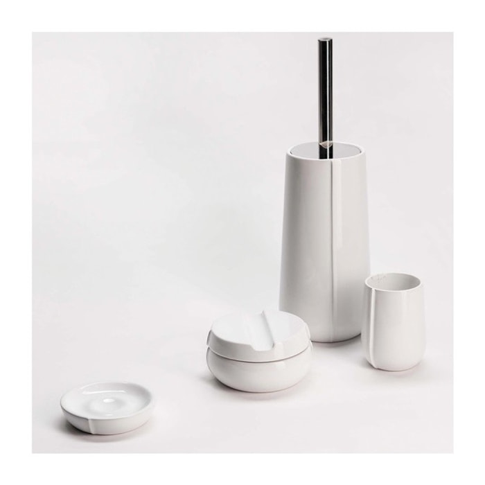 Brosse Wc Céramique SENSE Blanc shinny Elements by Spirella