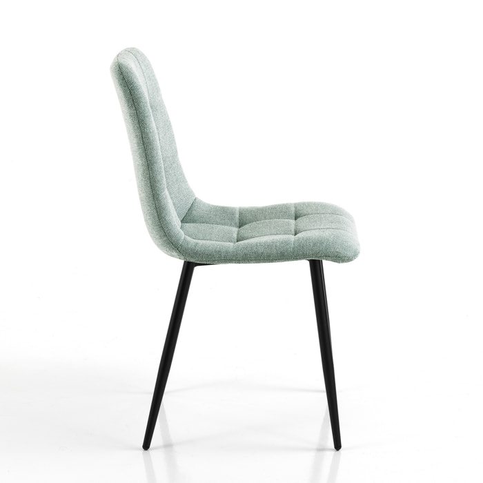 Tomasucci Set de 4 Chaises FAFFY VERT MENTHE EVO