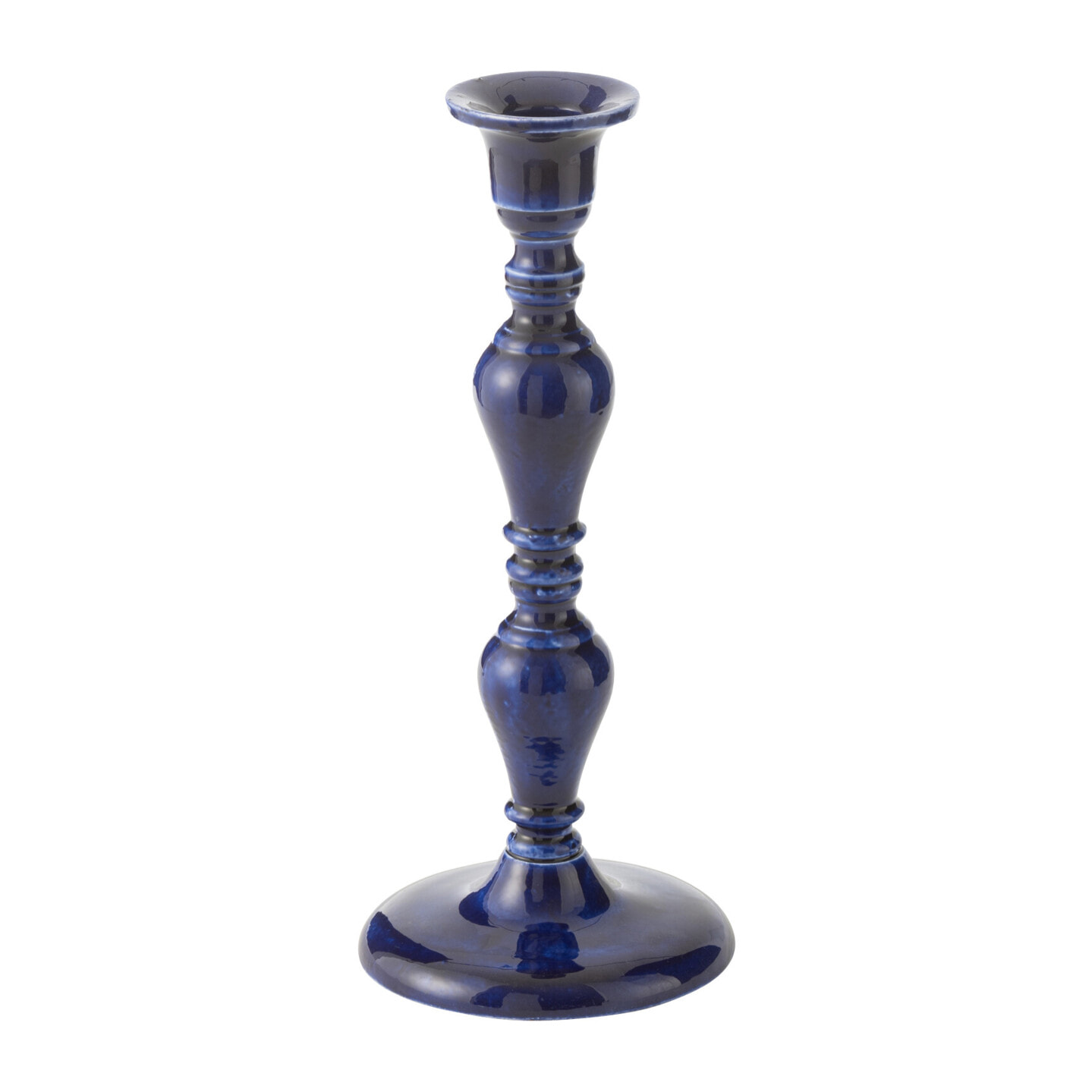 J-Line Bougeoir Pag Aluminium Bleu