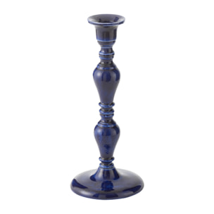 J-Line Bougeoir Pag Aluminium Bleu