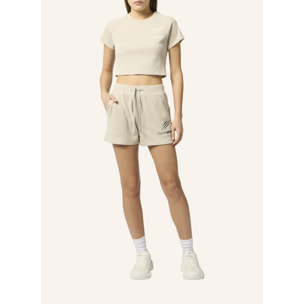 PLEIN SPORT Ribbed Loose Fit Shorts Scratch