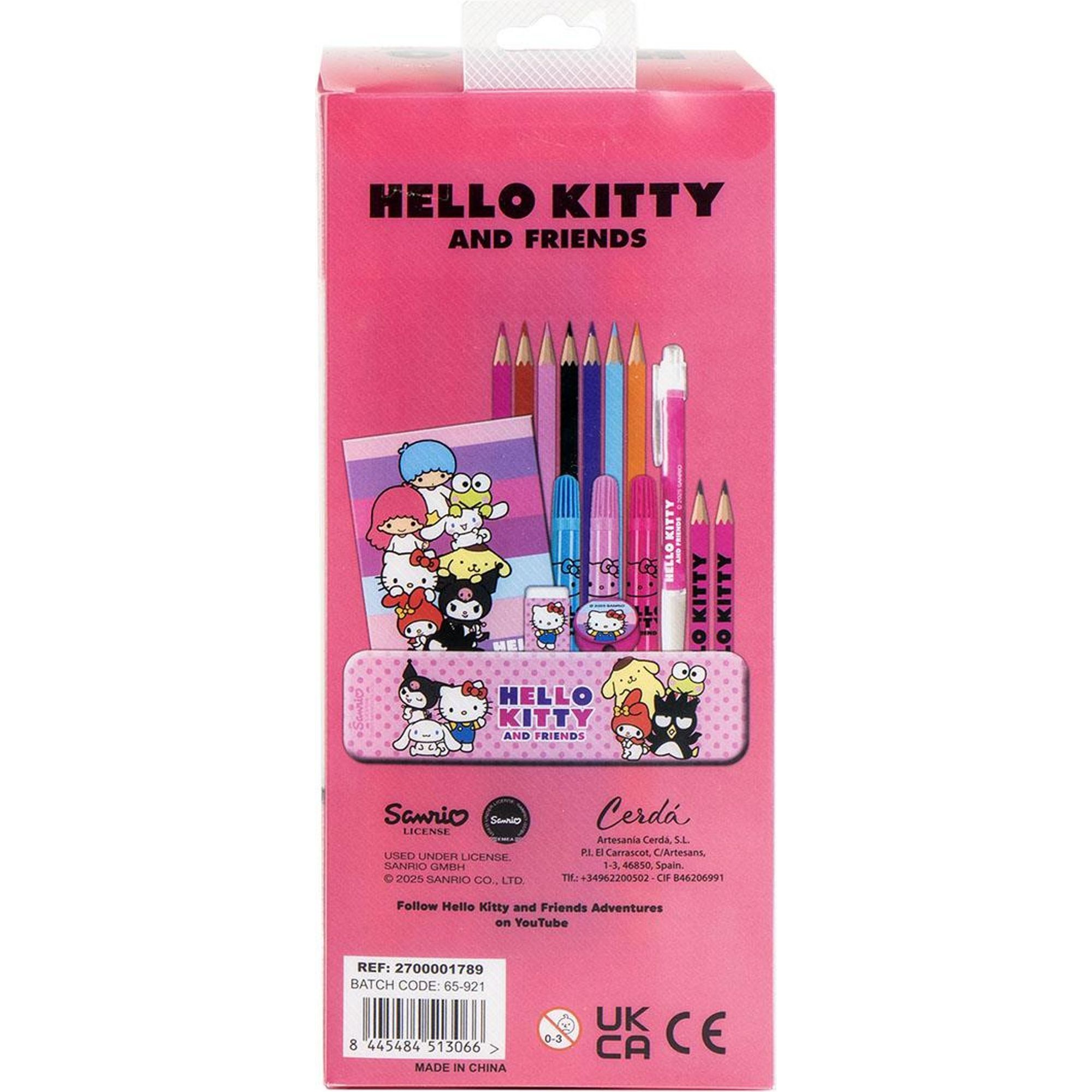 Set Papelería Coloreable Hello Kitty