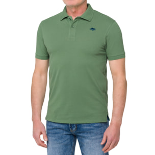 Polo tinta unita STONEY cotone piquet Verde chiaro