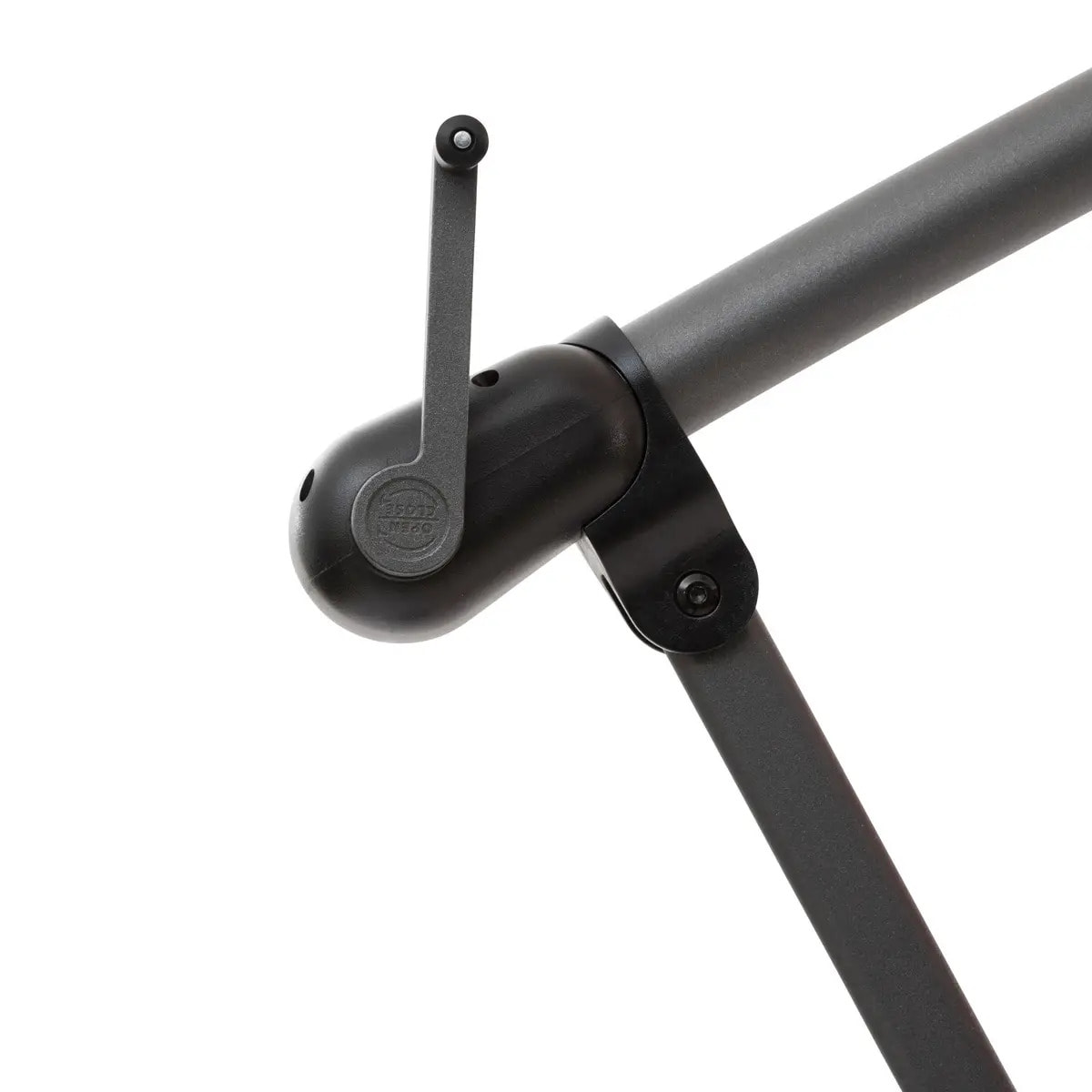 Parasol déporté carré "Manoa" Ambre 2,5 x 2,5m en aluminium acier et polyester