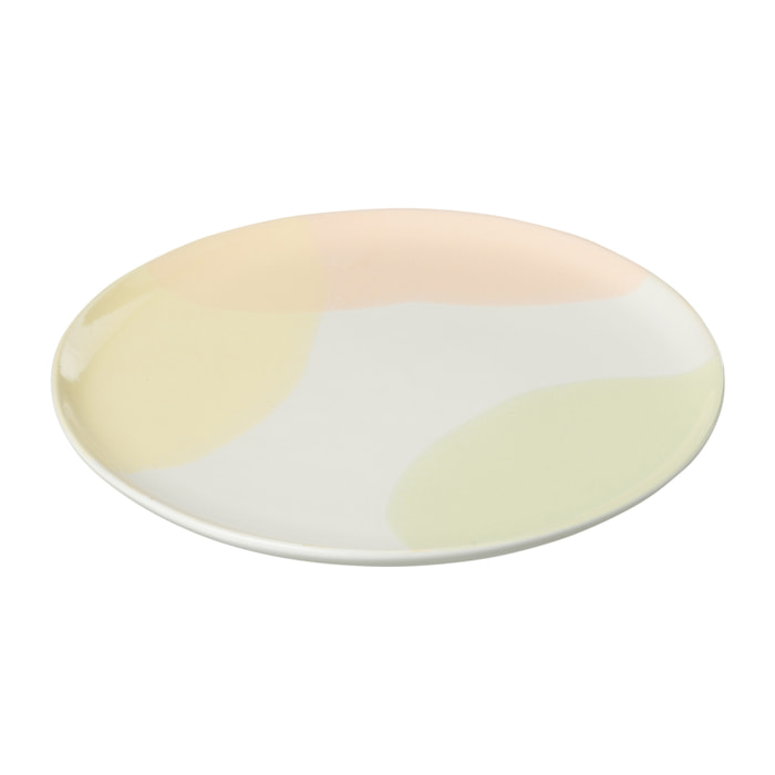 J-Line assiette Point - porcelaine - mix - small - 4 pcs