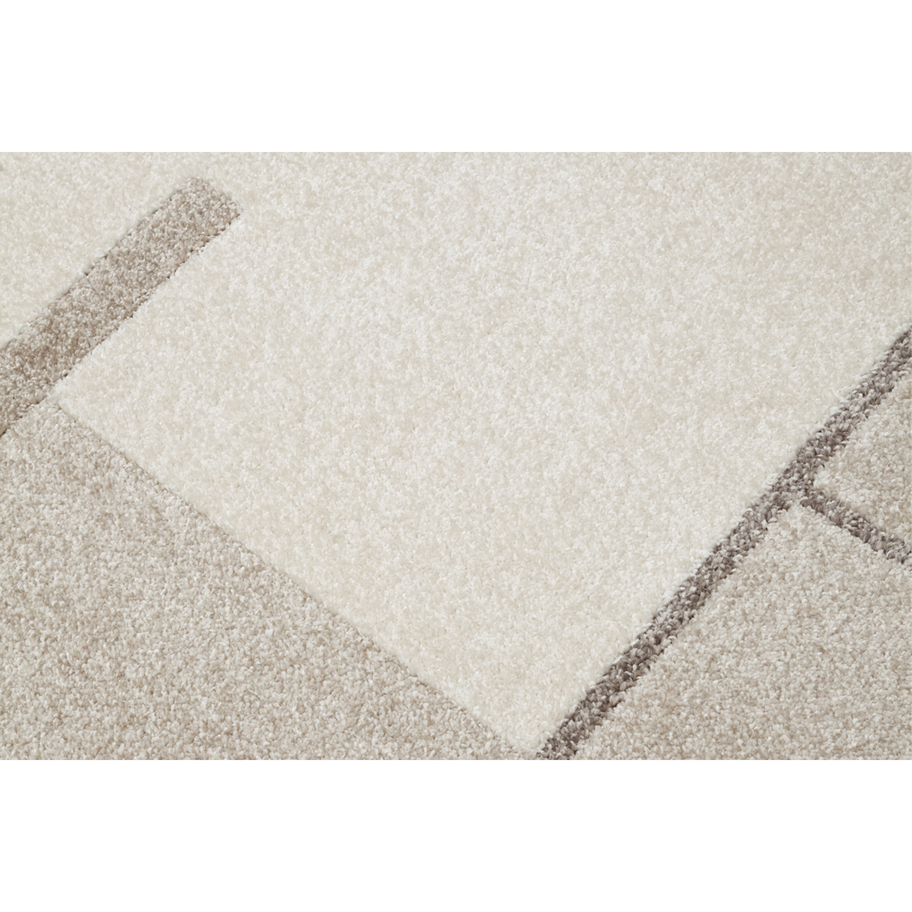 Tapis rectangulaire beige à motifs 150 x 220 cm IRENE