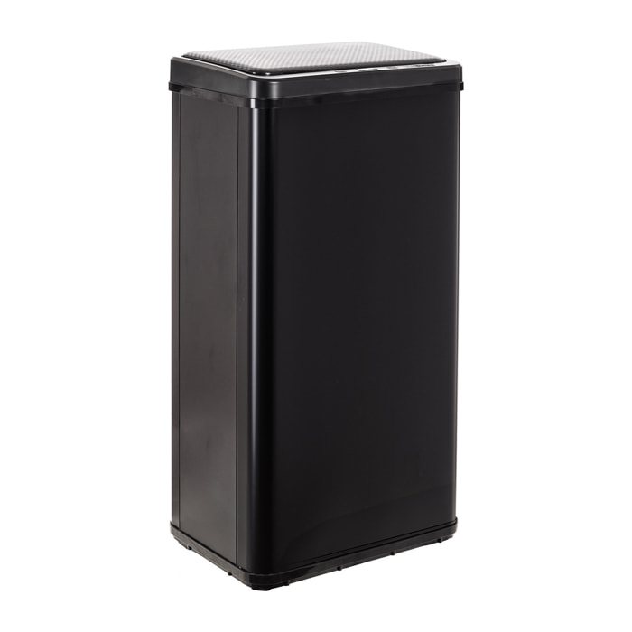 Well home - cubo de basura inteligente sin patas con apertura automática o contacto manual, negro.