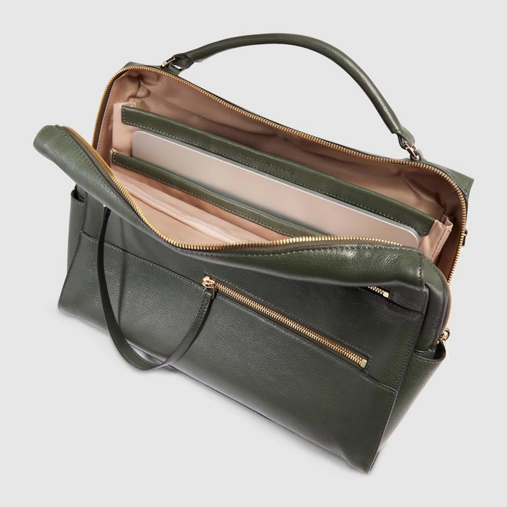 Piquadro Borsa da ufficio porta pc e porta iPad® con protezioni antiurto e anti RFID