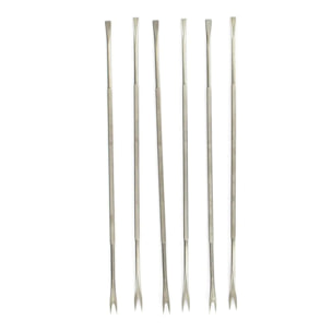 Lot de 6 fourchettes à crustacé en acier inoxydable 18,5 cm Fackelmann