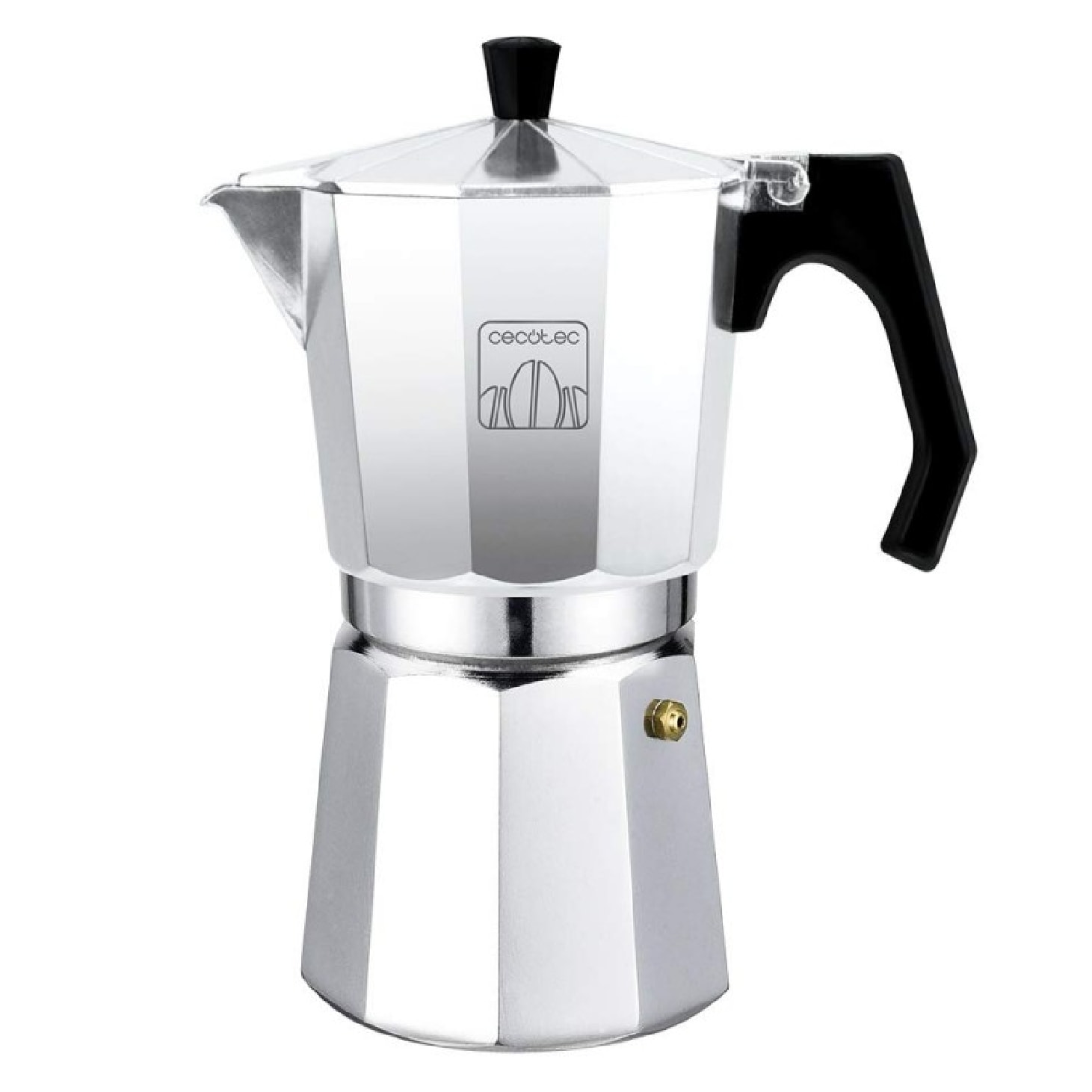 Cafetera Italiana de Aluminio Mokclassic 300 Shiny. Para toda cocina, 3 Tazas de