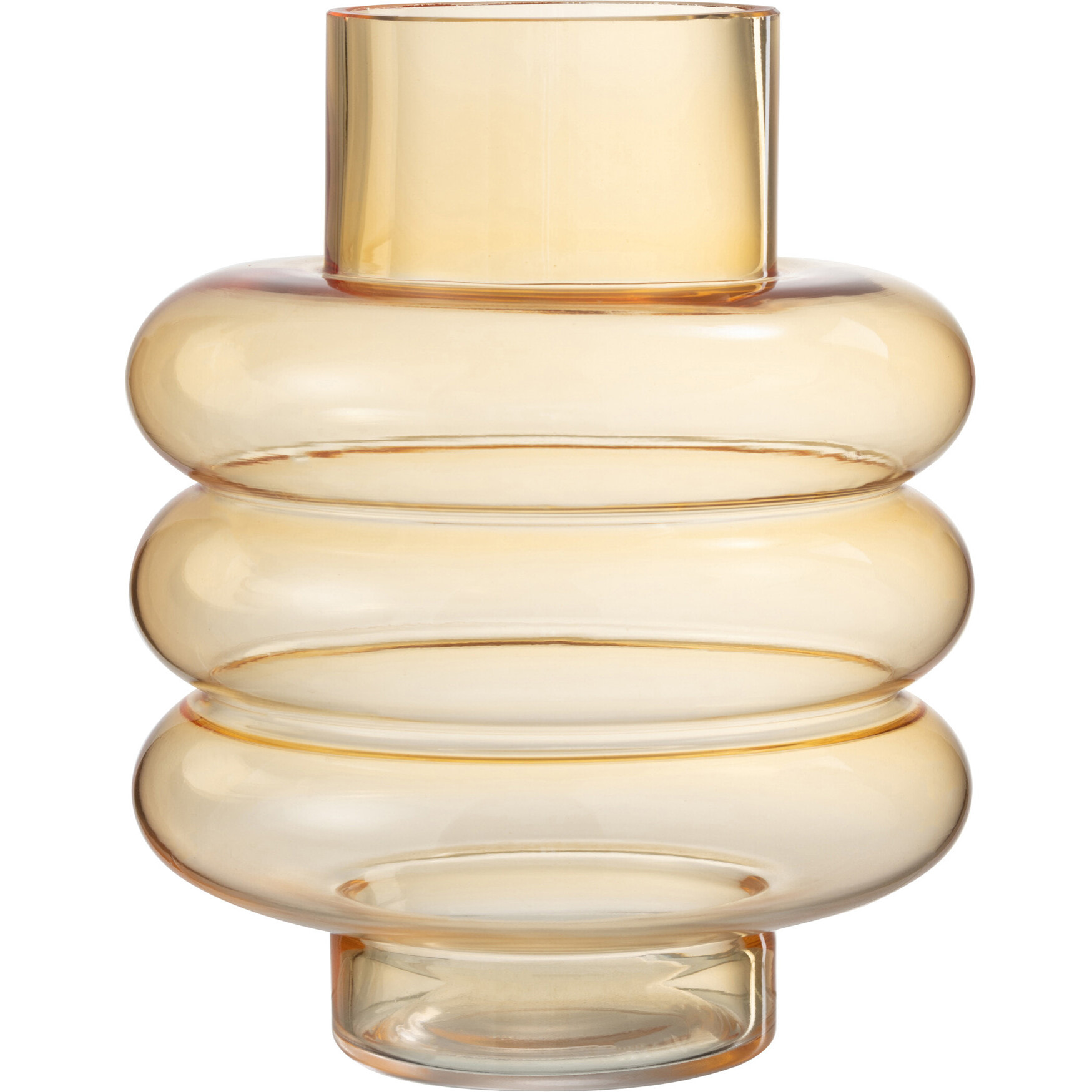 J-Line vase Lima - verre - ocre - large - 22.5 cm de hauteur