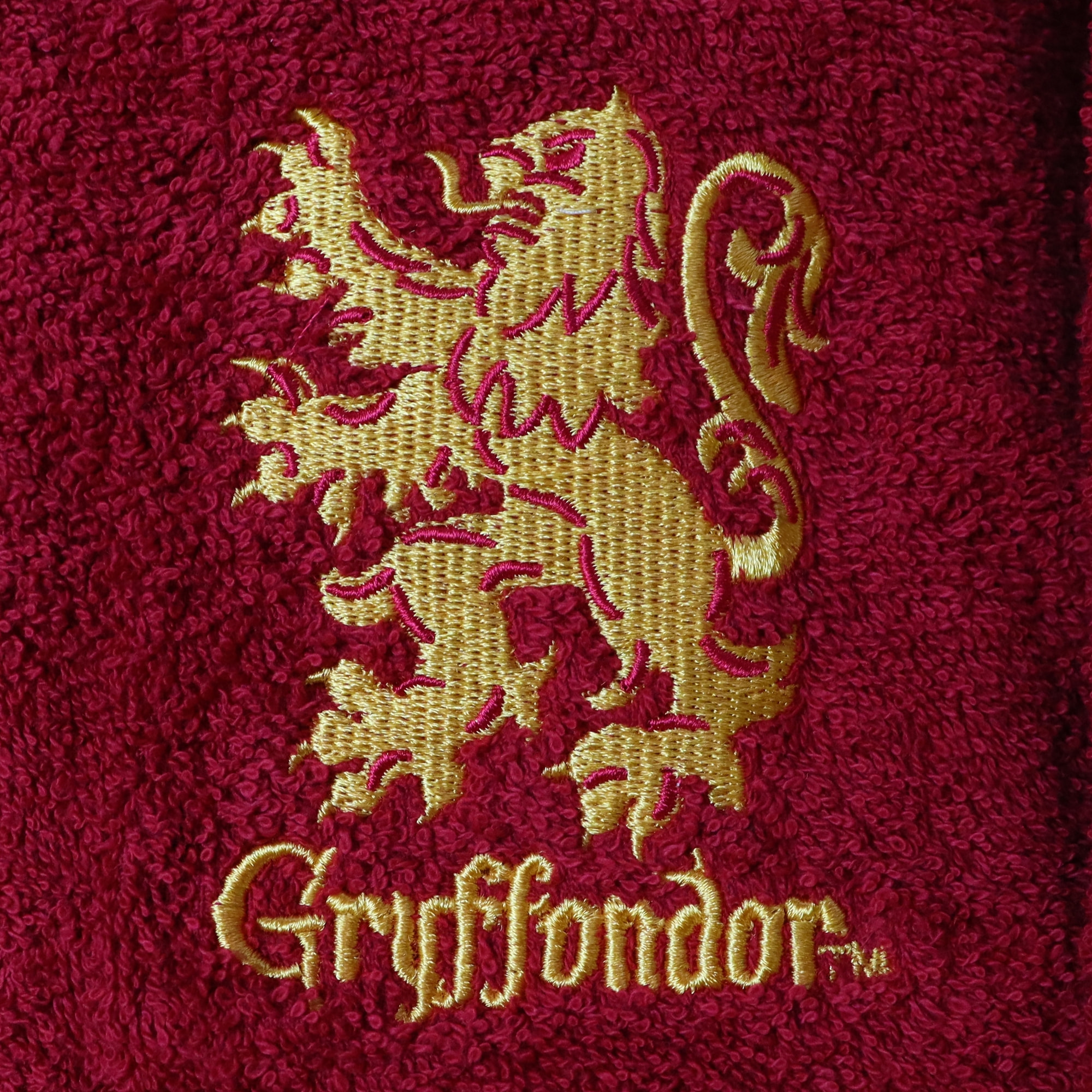 Peignoir brodé 100% coton, HARRY POTTER GRYFFONDOR