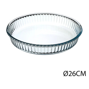 Plat rond verre D26