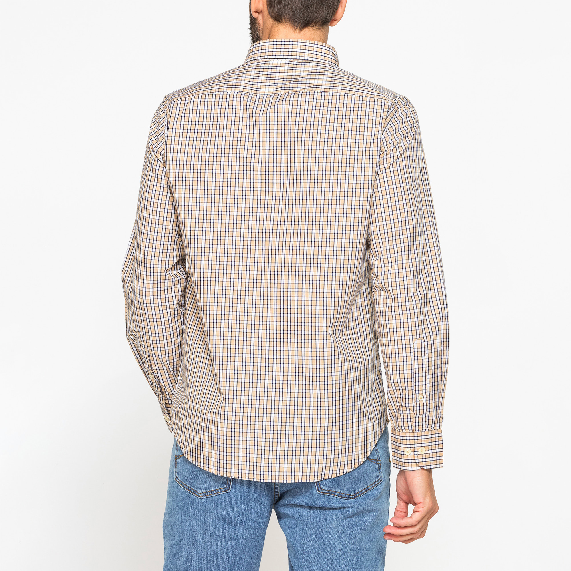 CAMICIA BUTTON-DOWN CON MANICA LUNGA E TASCHINO