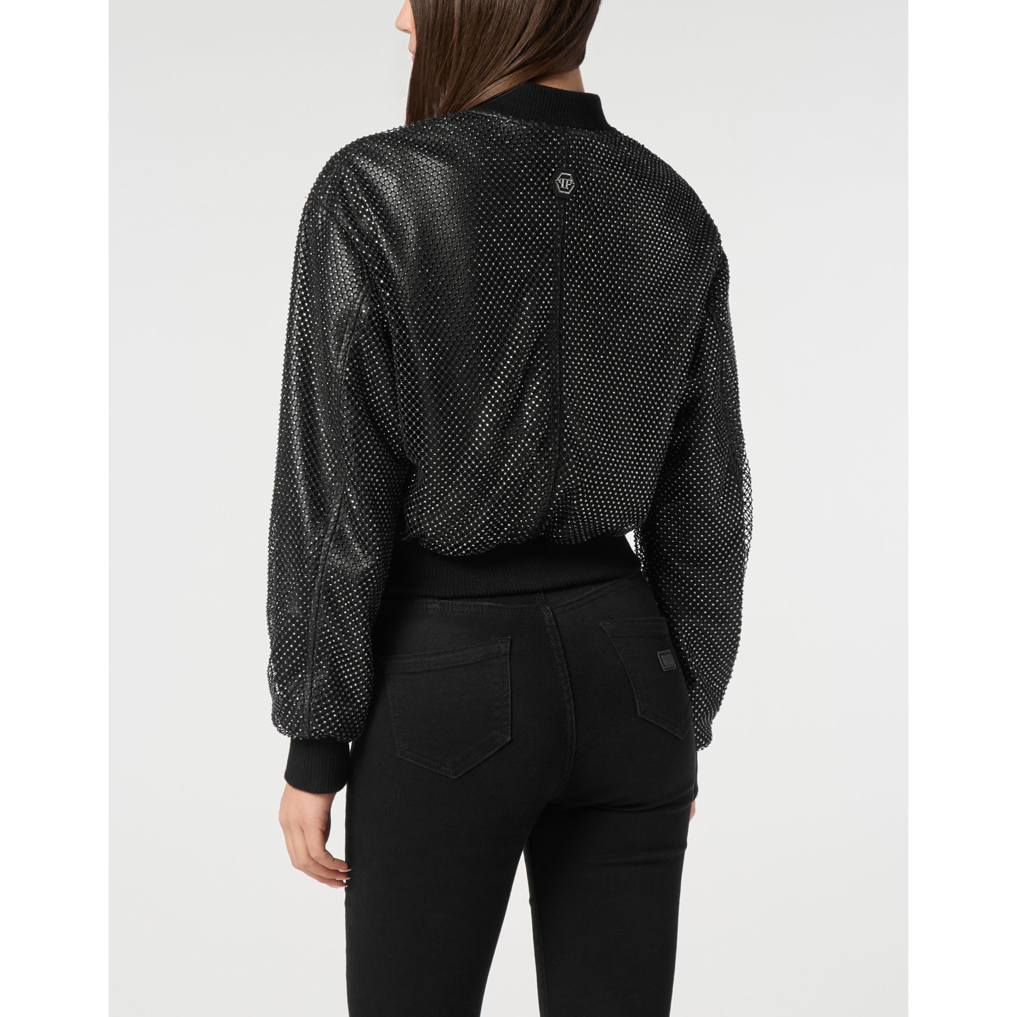 PHILIPP PLEIN Bomber de cuero