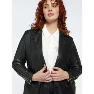 Fiorella Rubino - Blazer de tejido recubierto - Negro