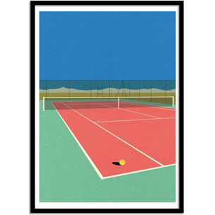 Affiche - Tennis court in the desert - Rosi Feist