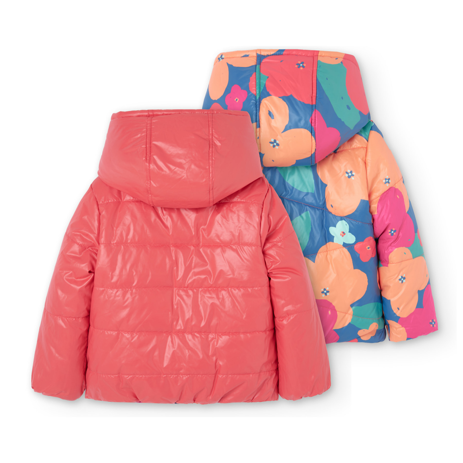 Parka reversible tejido técnico de niña