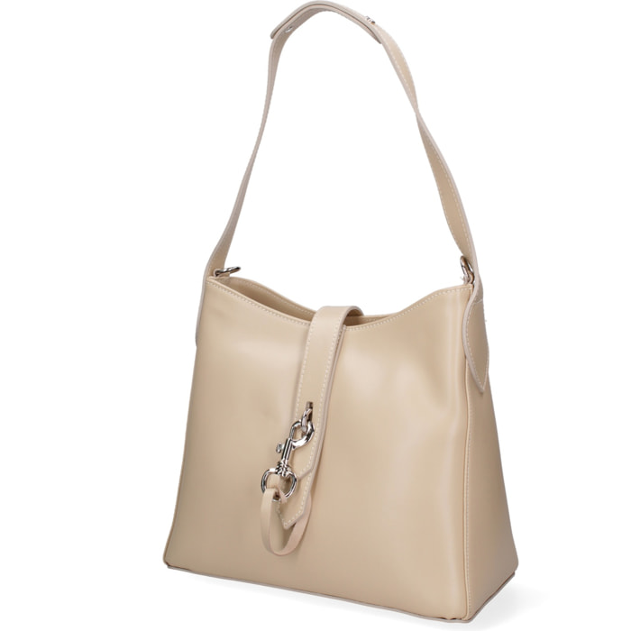 Borsa a spalla da donna - Modello Lysane - Vera pelle - 32.0 x 28.0 x 15.5 cm