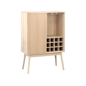 Meuble range-bouteilles portes coulissantes. buffet haut. vaisselier. L 80 x l 39.5 x H 120cm - Linear