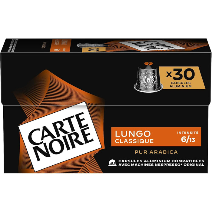 Café Espresso Lungo n°6 x30 - Capsules compatibles Nespresso en aluminium