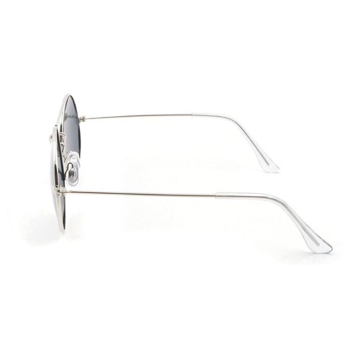 Gafas de sol LENOIR CERCLE - Plata brillante / Ahumada