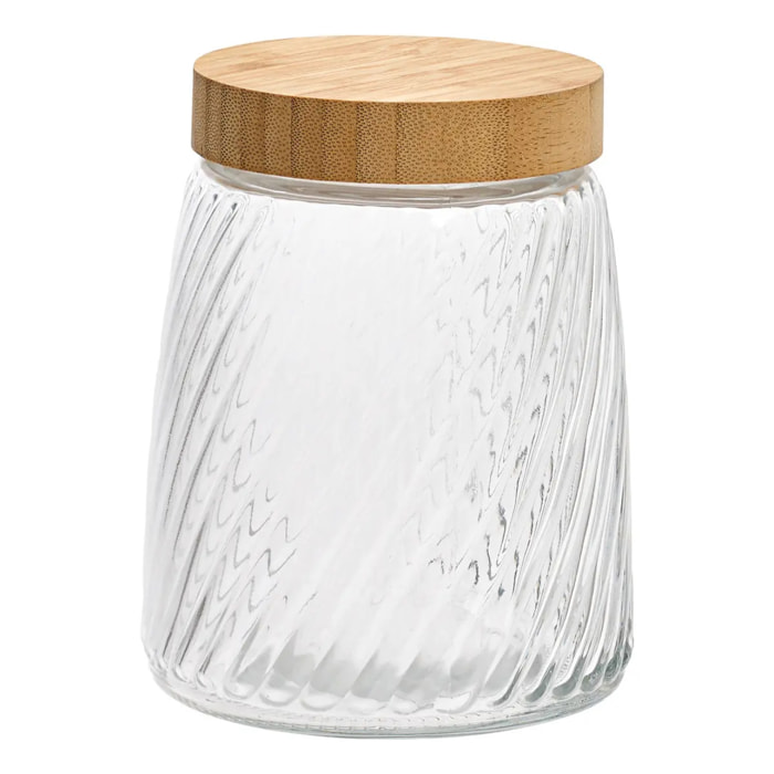 Bocal Striva rond 1,3L transparent