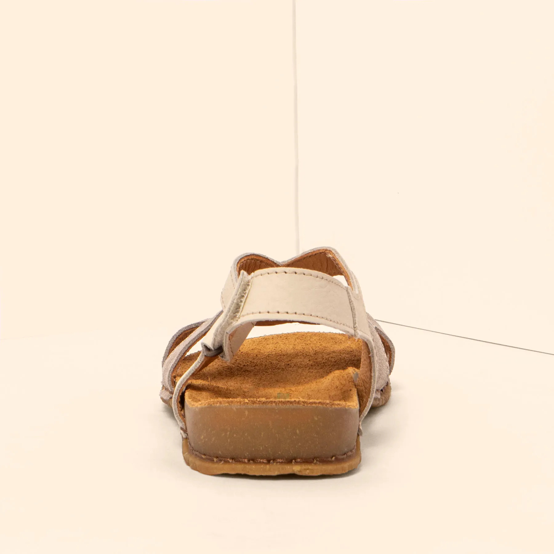 Sandalias N5819 WAX NAPPA-SILK CREAM-TAUPE /PANGLAO color Cream-taupe