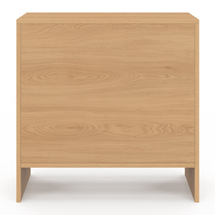 Table d'appoint mini bar Faustine bois et lattes