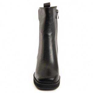 Botín De Tacón - Negro - Altura: 7 Cm