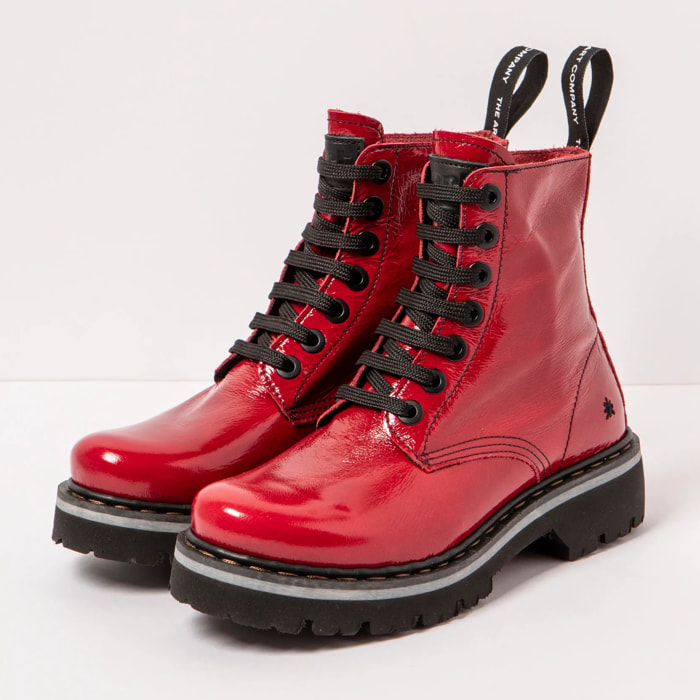 Botines 1166 PATENT FLASH RED / MARINA color Red