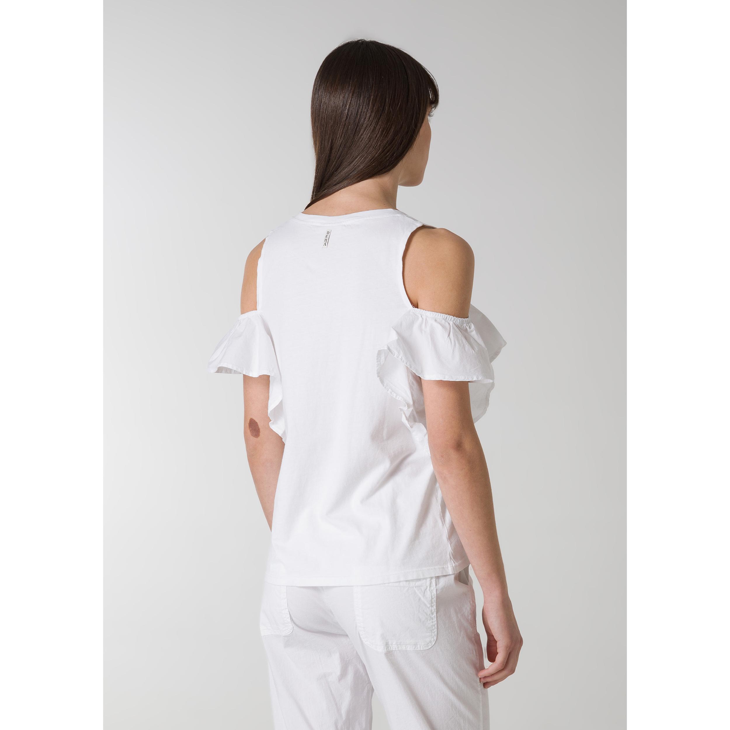 DEHA - T-shirt CUT-OUT T-SHIRT in cotone per donna