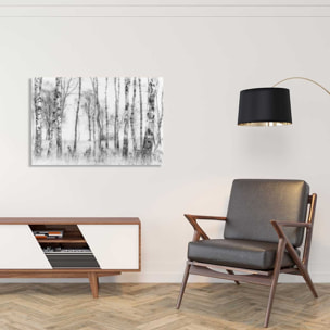 Tableau bouleaux en monochrome Tableau alu Dibond