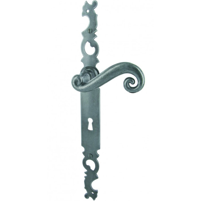 Ensemble Cévennes BRIONNE fer patiné Clé i - Entraxe 165 - 1010712SP