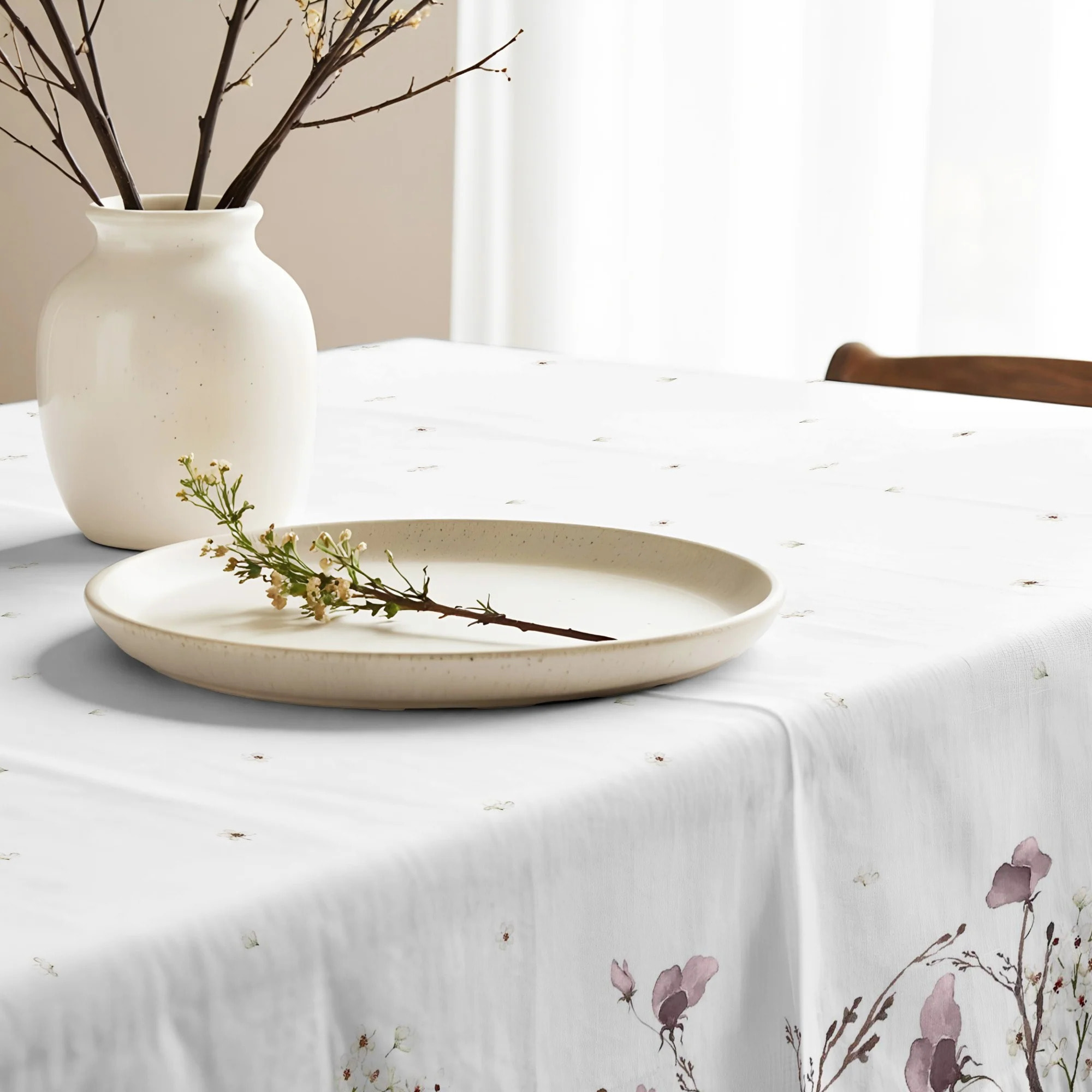 Nappe en résine anti-taches Liel Rose