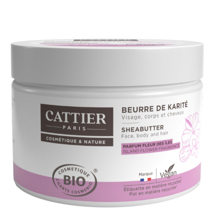 Beurre de Karité Parfum Fleur de Îles - Visage, Corps & Cheveux 100 g