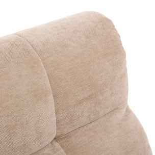 Canapé Miroa 2 Places 130x92x68 cm en Tissu Beige