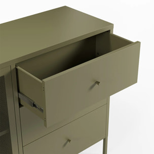 Buffet en metal vert kaki - Latem