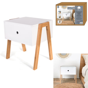 CHEVET EMPILABLE BLANC