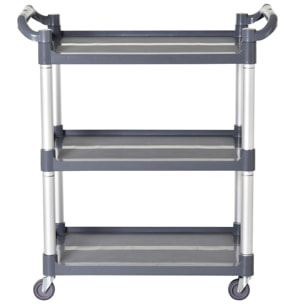 Carro de Almacenamiento para Cocin 88x44x93 cm Plateado y Gris