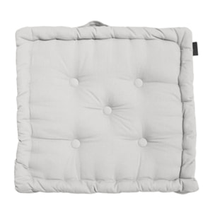 Coussin de sol 50 x 50 cm capitonné et matelassé en coton - KALA