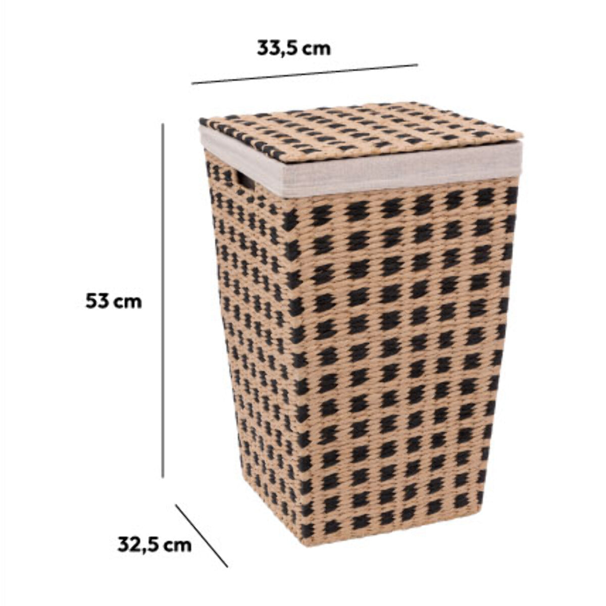 Panier à linge en papier 15L Terre Inconnue