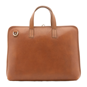 Borsa a mano  unisex In Vera pelle Made in Italy 40x30x5 cm