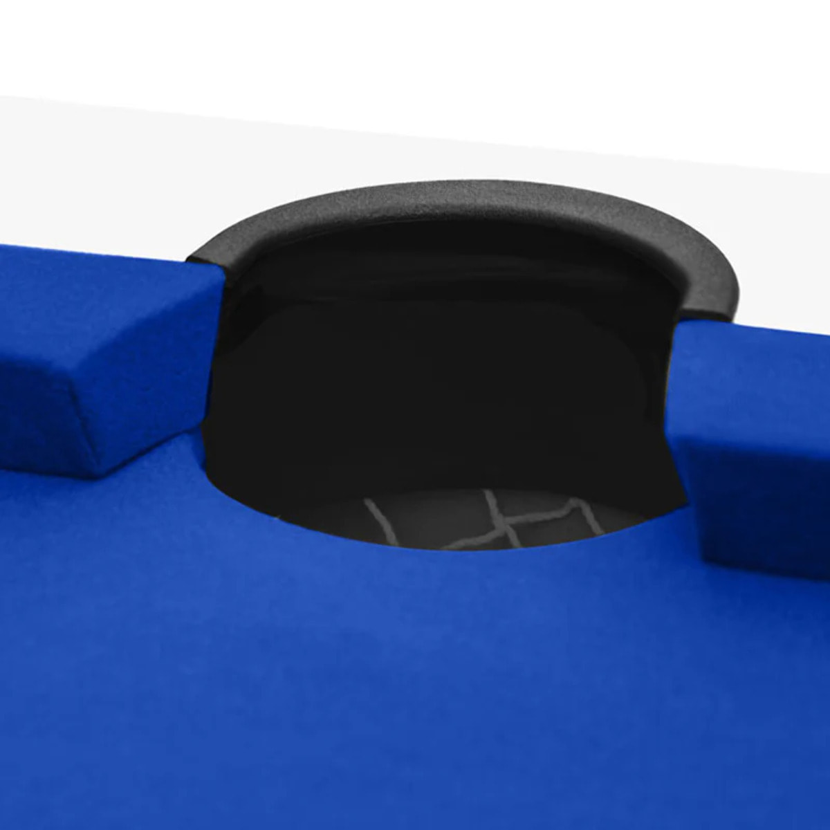 Table de billard convertible blanche tapis bleu - Eddie