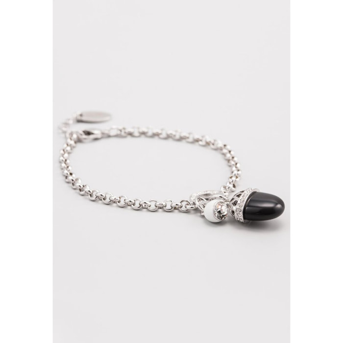 Bracciale U.S. Polo Assn. In metallo placato rodio